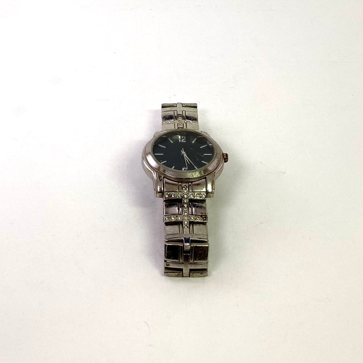 Silver Watch with Crosses (Allude FMDAL 387)